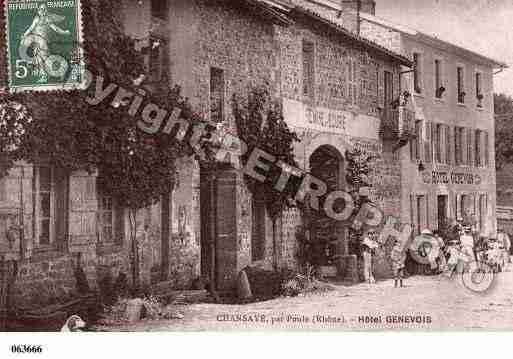 Ville de POULELESECHARMEAUX, carte postale ancienne