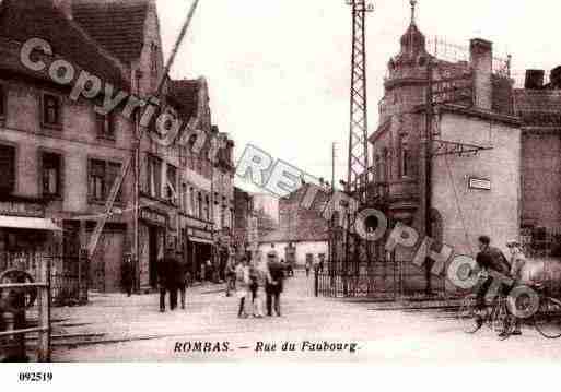 Ville de ROMBAS, carte postale ancienne