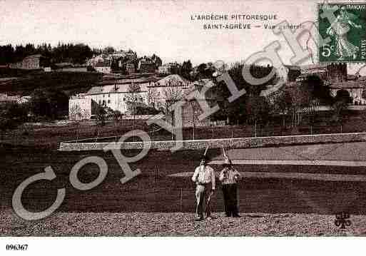 Ville de SAINTAGREVE, carte postale ancienne