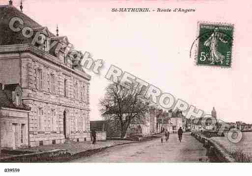 Ville de SAINTMATHURINSURLOIRE, carte postale ancienne