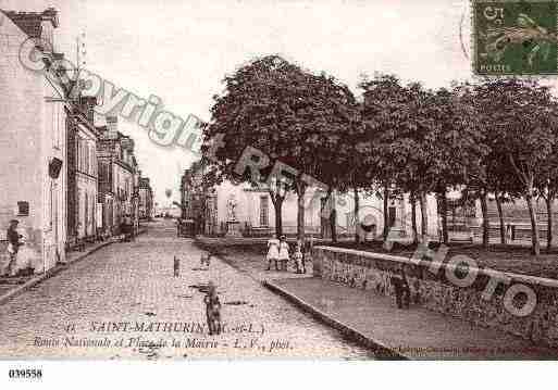 Ville de SAINTMATHURINSURLOIRE, carte postale ancienne