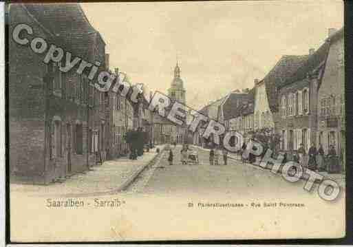 Ville de SARRALBE, carte postale ancienne