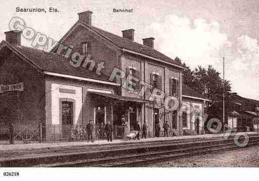 Ville de SARREUNION, carte postale ancienne