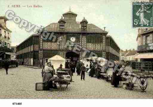 Ville de SENS, carte postale ancienne