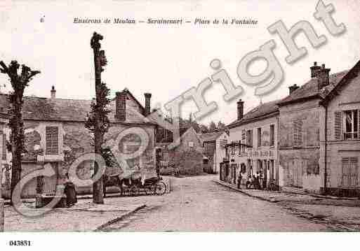 Ville de SERAINCOURT, carte postale ancienne