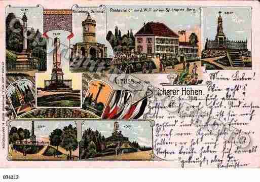 Ville de SPICHEREN, carte postale ancienne