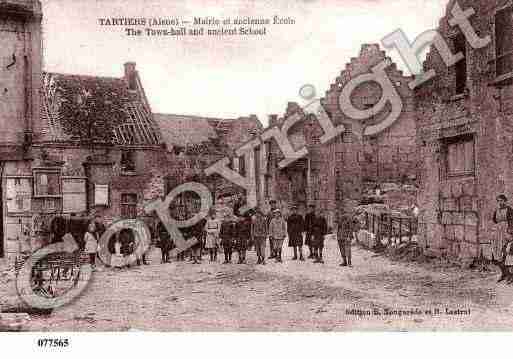 Ville de TARTIERS, carte postale ancienne