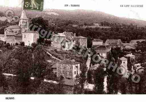 Ville de TERROU, carte postale ancienne