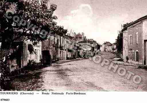 Ville de TOURRIERS, carte postale ancienne