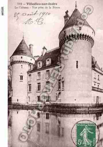 Ville de VILLEDIEUSURINDRE, carte postale ancienne