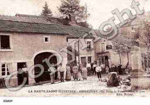 Ville de ABELCOURT, carte postale ancienne