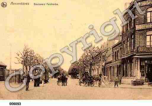 Ville de ARMENTIERES, carte postale ancienne