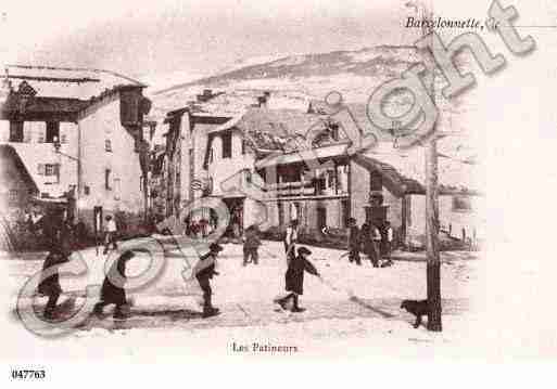 Ville de BARCELONNETTE, carte postale ancienne