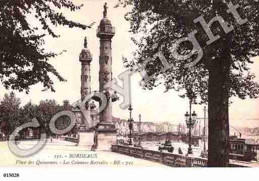 Ville de BORDEAUX, carte postale ancienne