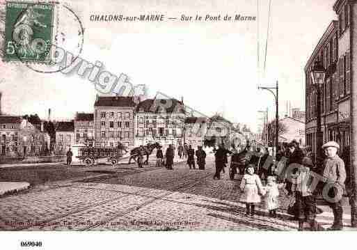 Ville de CHALONSSURMARNE, carte postale ancienne