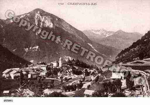 Ville de CHAMPAGNYENVANOISE, carte postale ancienne