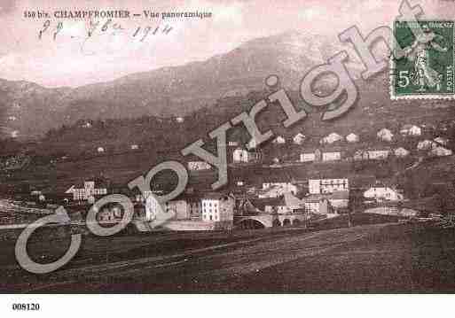 Ville de CHAMPFROMIER, carte postale ancienne