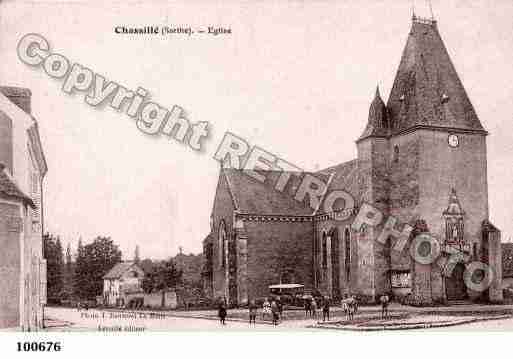 Ville de CHASSILLE, carte postale ancienne