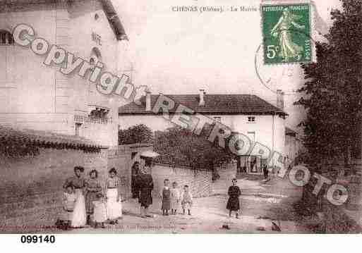 Ville de CHENAS, carte postale ancienne