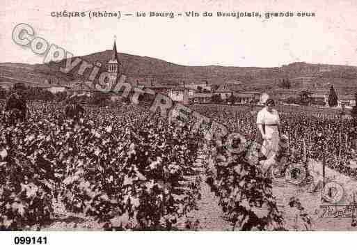 Ville de CHENAS, carte postale ancienne