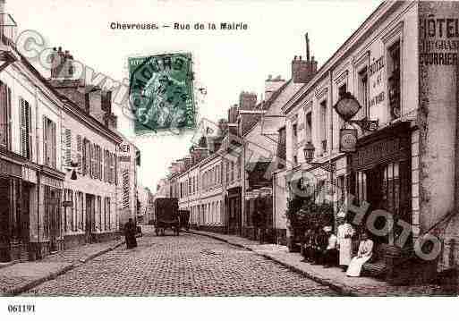 Ville de CHEVREUSE, carte postale ancienne