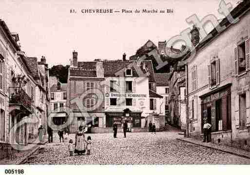 Ville de CHEVREUSE, carte postale ancienne