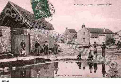 Ville de COUDRAY, carte postale ancienne