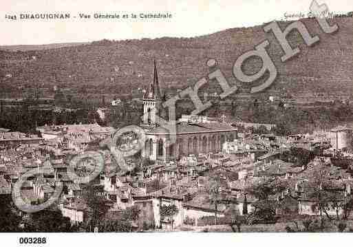 Ville de DRAGUIGNAN, carte postale ancienne