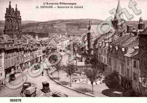 Ville de ESPALION, carte postale ancienne