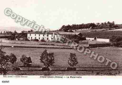 Ville de FRONTENAS, carte postale ancienne