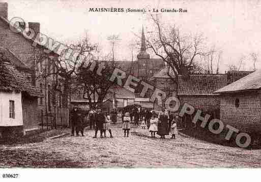 Ville de MAISNIERES, carte postale ancienne