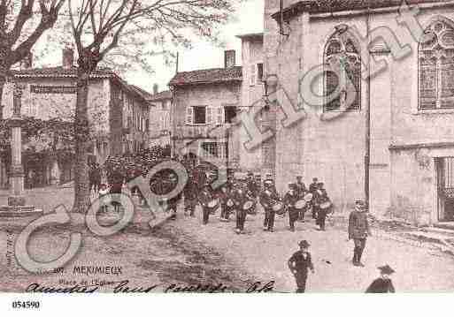 Ville de MEXIMIEUX, carte postale ancienne