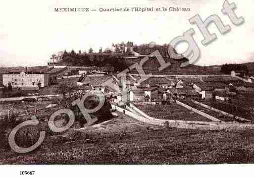 Ville de MEXIMIEUX, carte postale ancienne