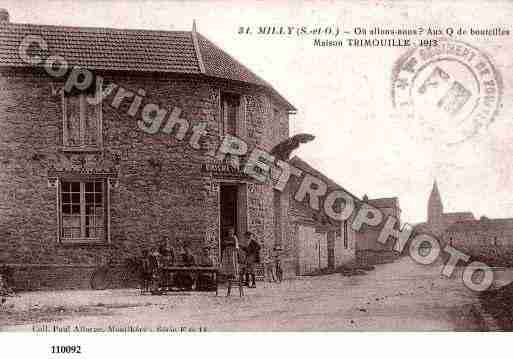 Ville de MILLYLAFORET, carte postale ancienne