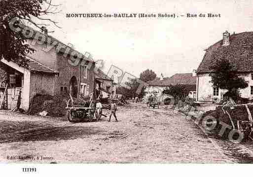 Ville de MONTUREUXLESBAULAY, carte postale ancienne