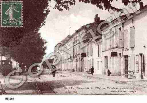 Ville de MORTAGNESURGIRONDE, carte postale ancienne