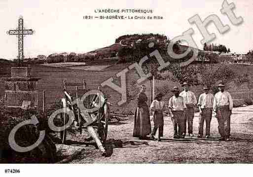 Ville de SAINTAGREVE, carte postale ancienne