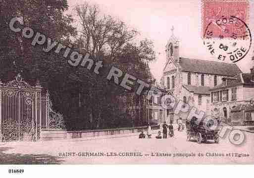 Ville de SAINTGERMAINLESCORBEIL, carte postale ancienne