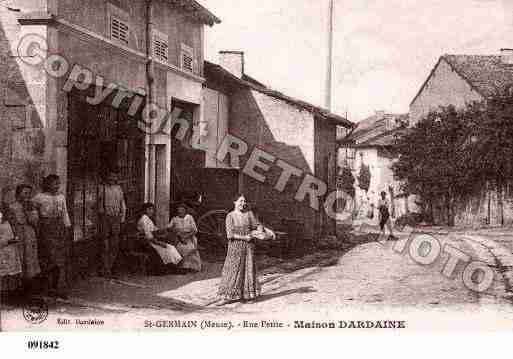 Ville de SAINTGERMAINSURMEUSE, carte postale ancienne