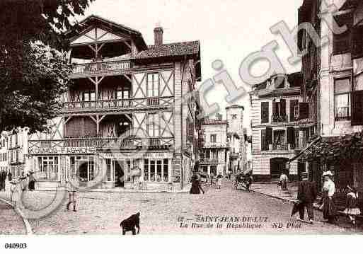 Ville de SAINTJEANDELUZ, carte postale ancienne