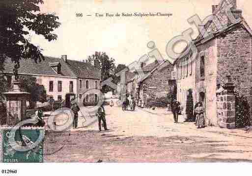 Ville de SAINTSULPICELESCHAMPS, carte postale ancienne