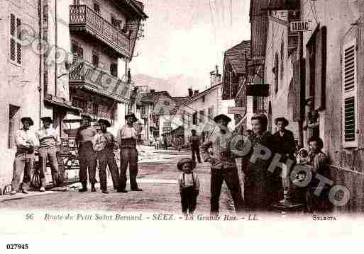 Ville de SEEZ, carte postale ancienne