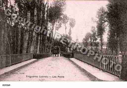 Ville de TRIGUERES, carte postale ancienne