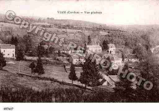 Ville de VIAM, carte postale ancienne