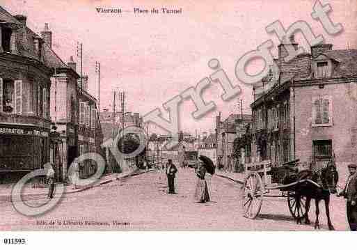 Ville de VIERZON, carte postale ancienne