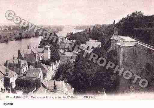 Ville de AMBOISE, carte postale ancienne