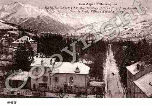 Ville de BARCELONNETTE, carte postale ancienne