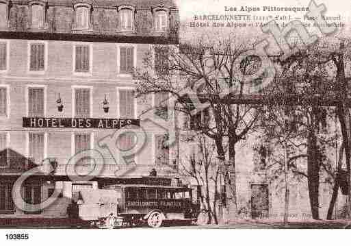 Ville de BARCELONNETTE, carte postale ancienne