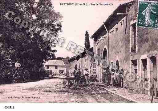 Ville de BATTIGNY, carte postale ancienne