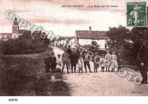 Ville de BEAUCHERY, carte postale ancienne